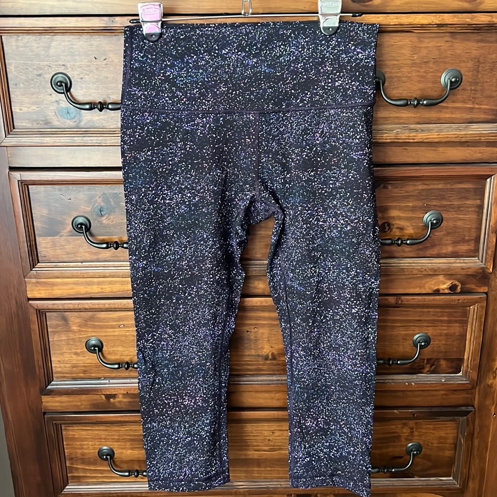 Galaxy print lululemon leggings, size 10